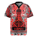 Aotearoa Iwi Ngapuhi Rugby Jersey Maori Wharenui House Tribal Pattern