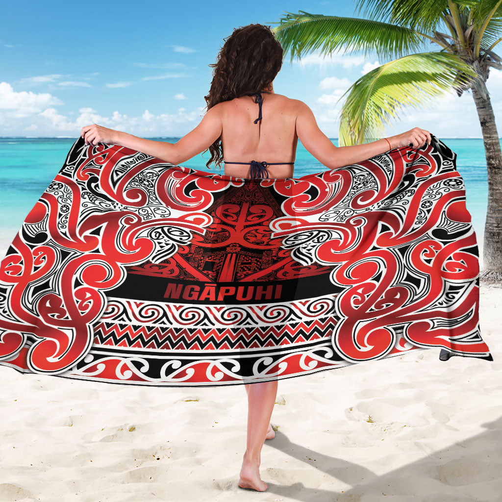 Aotearoa Iwi Ngapuhi Sarong Maori Wharenui House Tribal Pattern