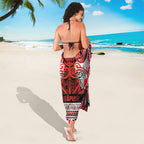Aotearoa Iwi Ngapuhi Sarong Maori Wharenui House Tribal Pattern