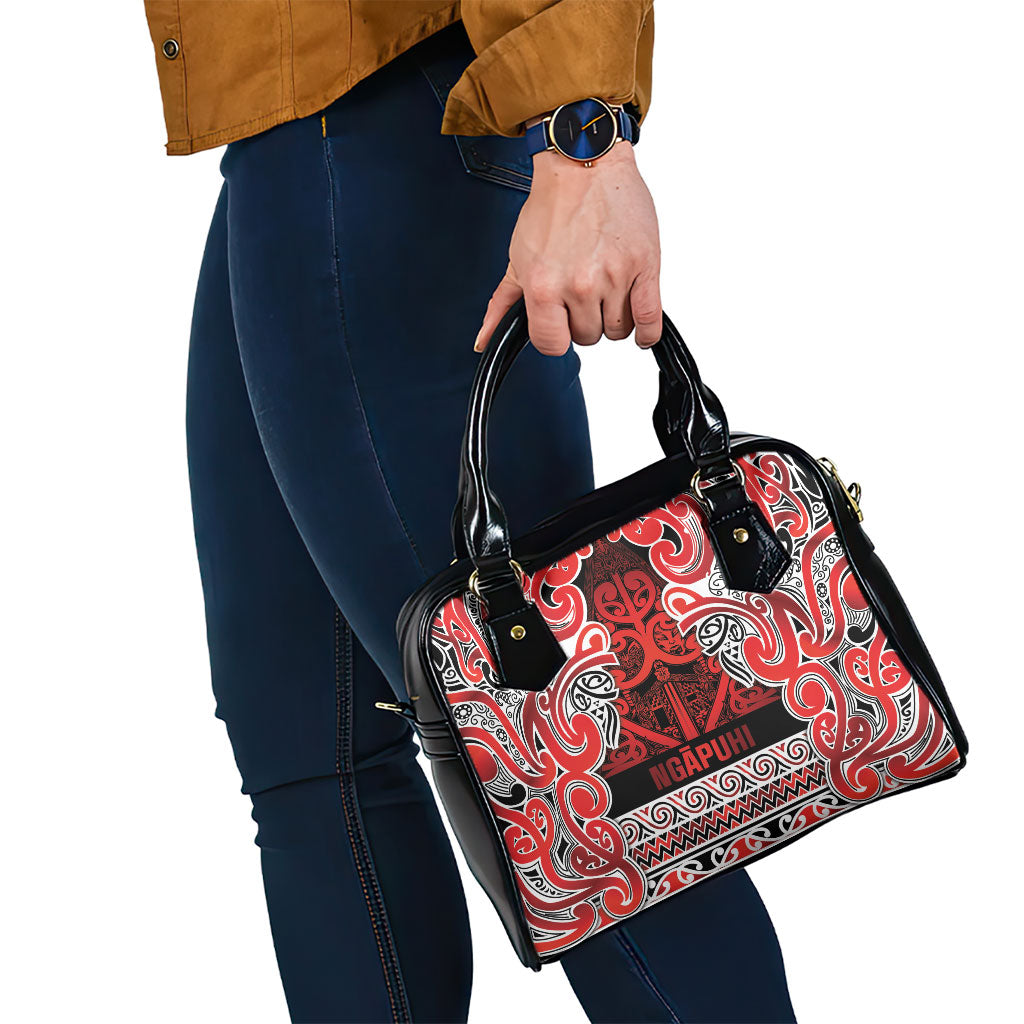 Aotearoa Iwi Ngapuhi Shoulder Handbag Maori Wharenui House Tribal Pattern