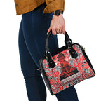 Aotearoa Iwi Ngapuhi Shoulder Handbag Maori Wharenui House Tribal Pattern