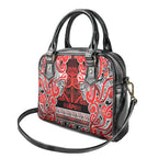 Aotearoa Iwi Ngapuhi Shoulder Handbag Maori Wharenui House Tribal Pattern