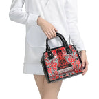 Aotearoa Iwi Ngapuhi Shoulder Handbag Maori Wharenui House Tribal Pattern