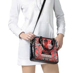 Aotearoa Iwi Ngapuhi Shoulder Handbag Maori Wharenui House Tribal Pattern