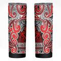 Aotearoa Iwi Ngapuhi Skinny Tumbler Maori Wharenui House Tribal Pattern