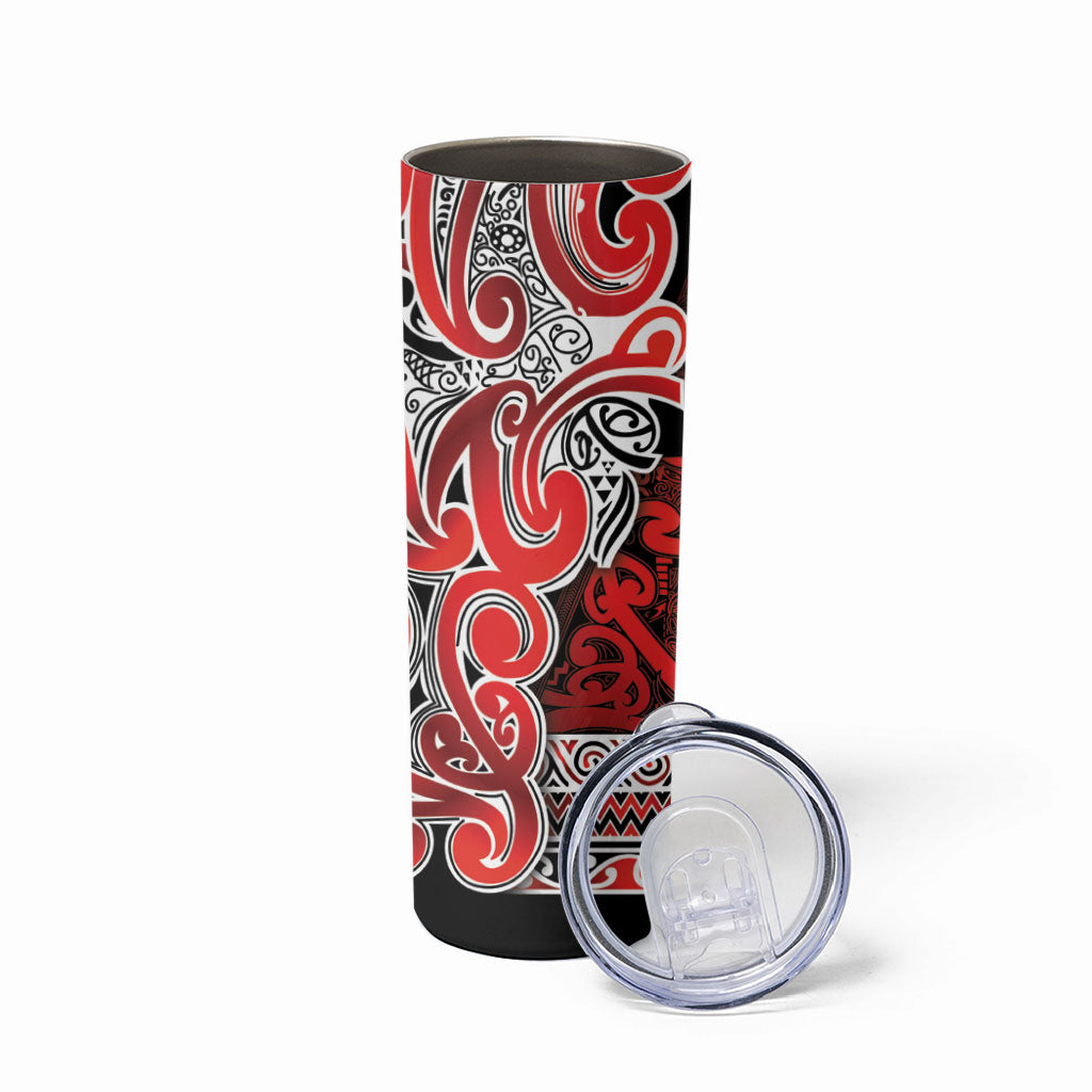 Aotearoa Iwi Ngapuhi Skinny Tumbler Maori Wharenui House Tribal Pattern