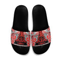 Aotearoa Iwi Ngapuhi Slide Sandals Maori Wharenui House Tribal Pattern