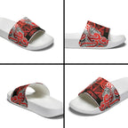 Aotearoa Iwi Ngapuhi Slide Sandals Maori Wharenui House Tribal Pattern