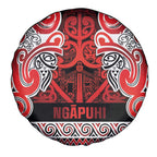 Aotearoa Iwi Ngapuhi Spare Tire Cover Maori Wharenui House Tribal Pattern