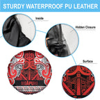 Aotearoa Iwi Ngapuhi Spare Tire Cover Maori Wharenui House Tribal Pattern