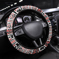 Aotearoa Iwi Ngapuhi Steering Wheel Cover Maori Wharenui House Tribal Pattern