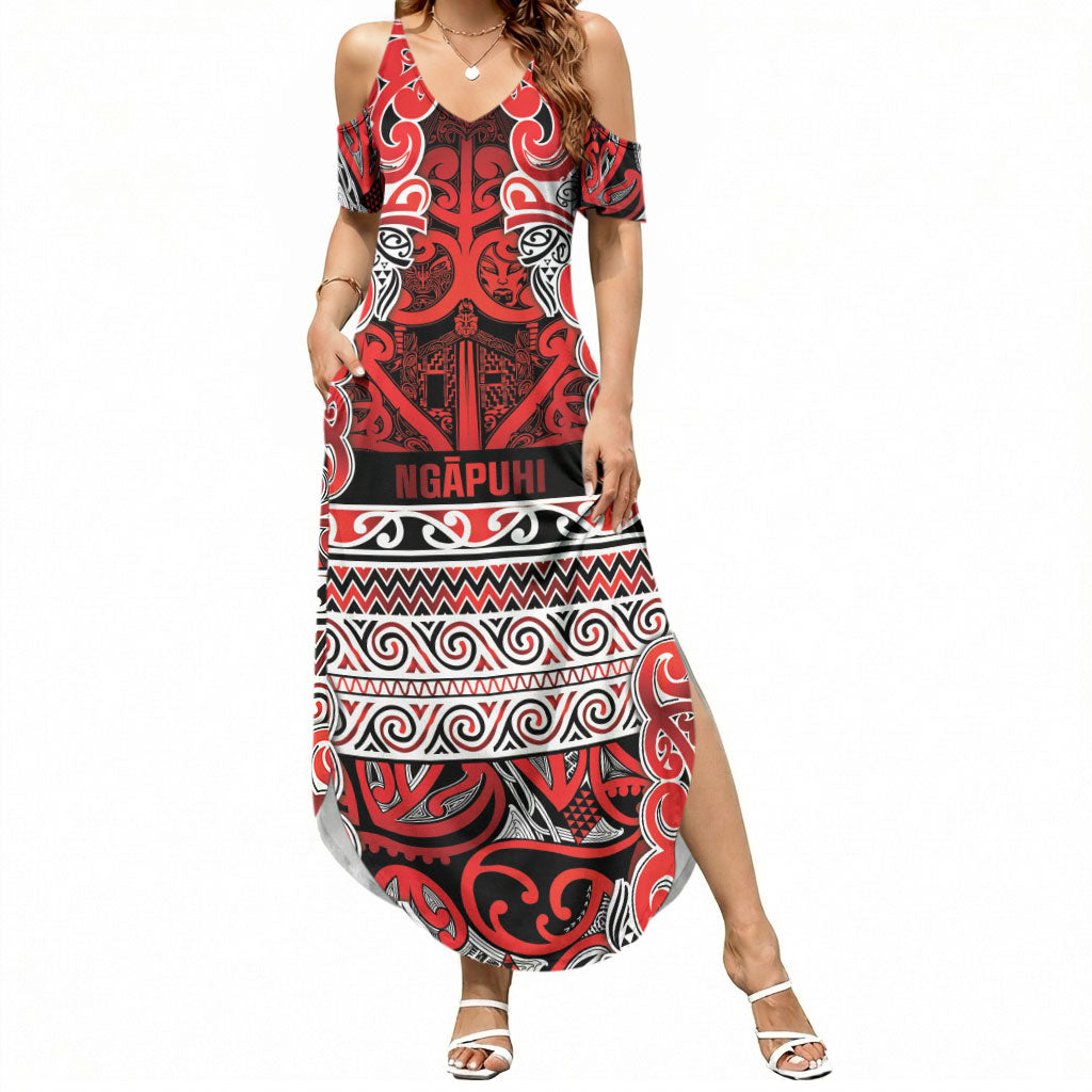 Aotearoa Iwi Ngapuhi Summer Maxi Dress Maori Wharenui House Tribal Pattern