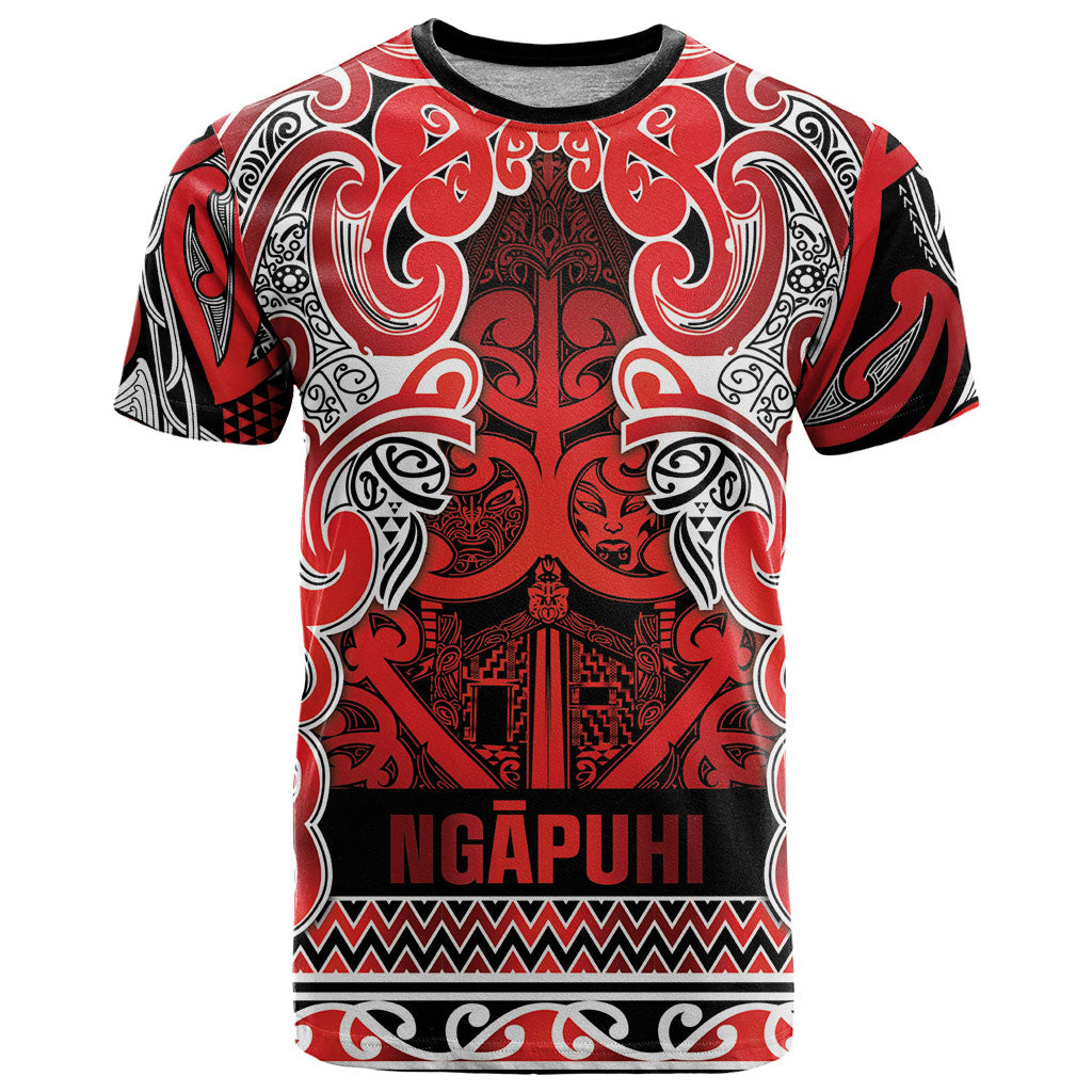 Aotearoa Iwi Ngapuhi T Shirt Maori Wharenui House Tribal Pattern
