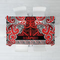 Aotearoa Iwi Ngapuhi Tablecloth Maori Wharenui House Tribal Pattern