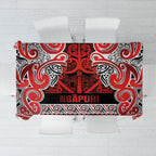 Aotearoa Iwi Ngapuhi Tablecloth Maori Wharenui House Tribal Pattern