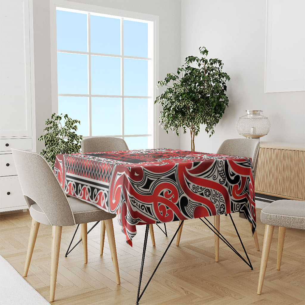 Aotearoa Iwi Ngapuhi Tablecloth Maori Wharenui House Tribal Pattern