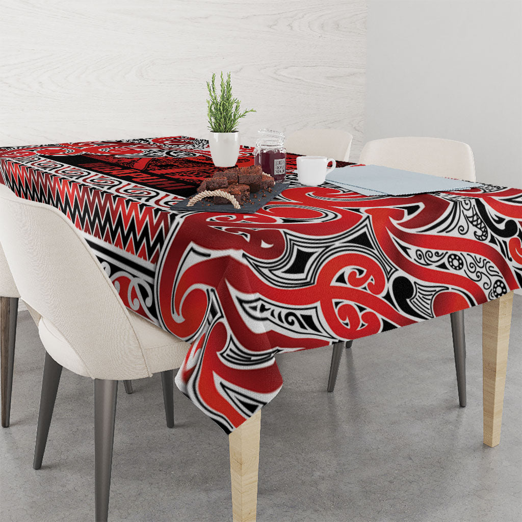 Aotearoa Iwi Ngapuhi Tablecloth Maori Wharenui House Tribal Pattern