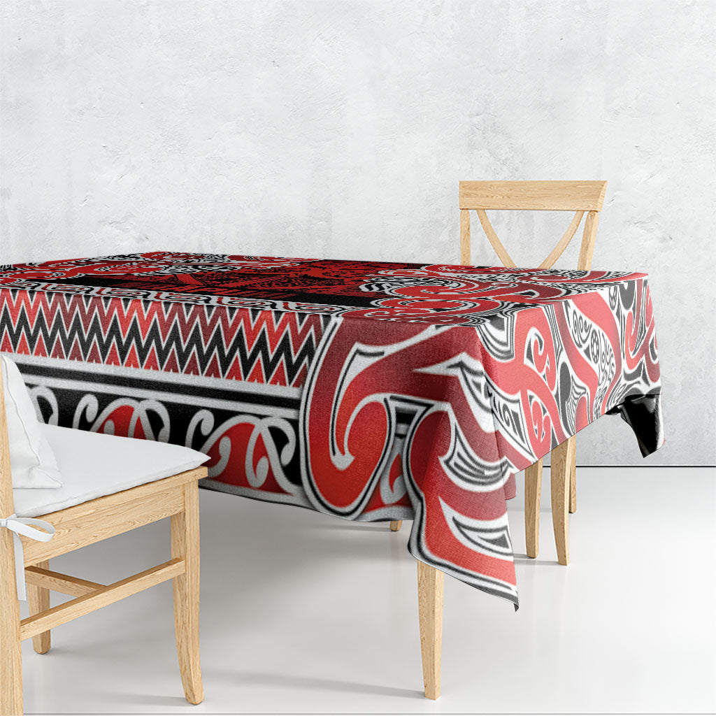Aotearoa Iwi Ngapuhi Tablecloth Maori Wharenui House Tribal Pattern