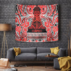 Aotearoa Iwi Ngapuhi Tapestry Maori Wharenui House Tribal Pattern