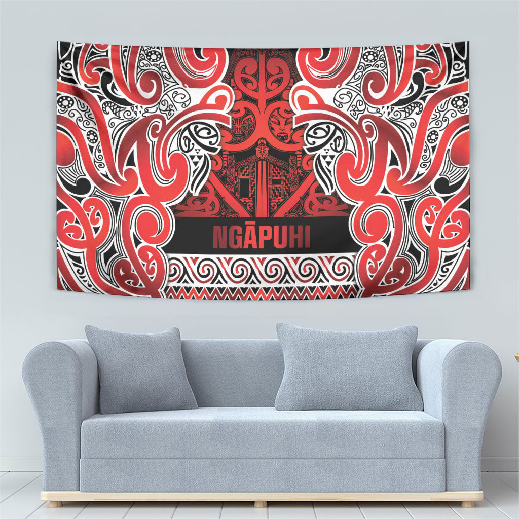 Aotearoa Iwi Ngapuhi Tapestry Maori Wharenui House Tribal Pattern