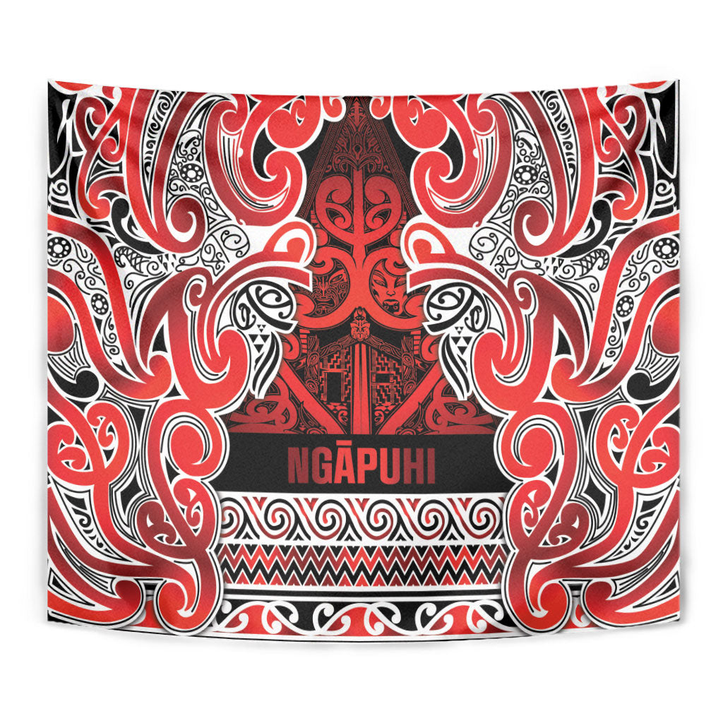 Aotearoa Iwi Ngapuhi Tapestry Maori Wharenui House Tribal Pattern