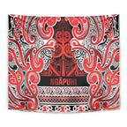 Aotearoa Iwi Ngapuhi Tapestry Maori Wharenui House Tribal Pattern