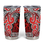 Aotearoa Iwi Ngapuhi Tumbler Cup Maori Wharenui House Tribal Pattern