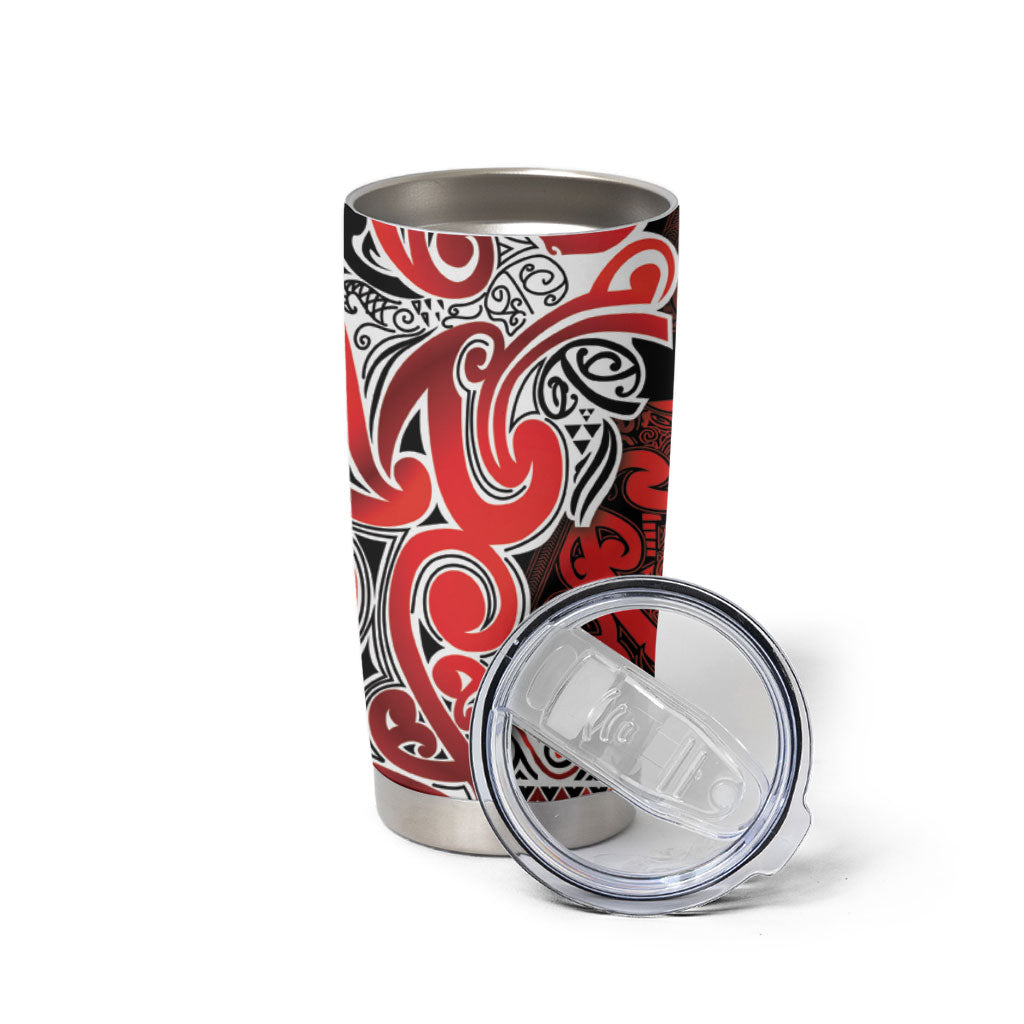 Aotearoa Iwi Ngapuhi Tumbler Cup Maori Wharenui House Tribal Pattern