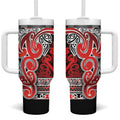 Aotearoa Iwi Ngapuhi Tumbler With Handle Maori Wharenui House Tribal Pattern