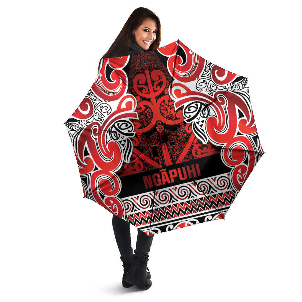 Aotearoa Iwi Ngapuhi Umbrella Maori Wharenui House Tribal Pattern