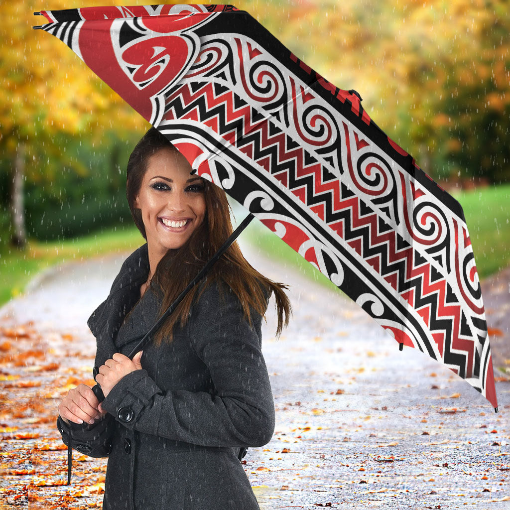 Aotearoa Iwi Ngapuhi Umbrella Maori Wharenui House Tribal Pattern