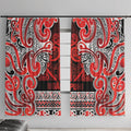 Aotearoa Iwi Ngapuhi Window Curtain Maori Wharenui House Tribal Pattern