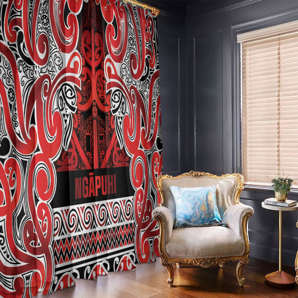 Aotearoa Iwi Ngapuhi Window Curtain Maori Wharenui House Tribal Pattern
