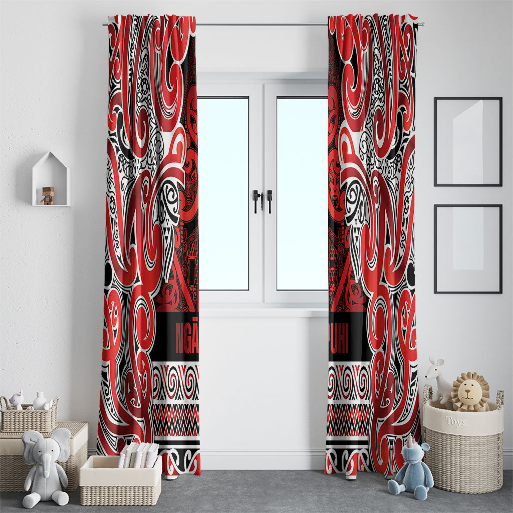 Aotearoa Iwi Ngapuhi Window Curtain Maori Wharenui House Tribal Pattern