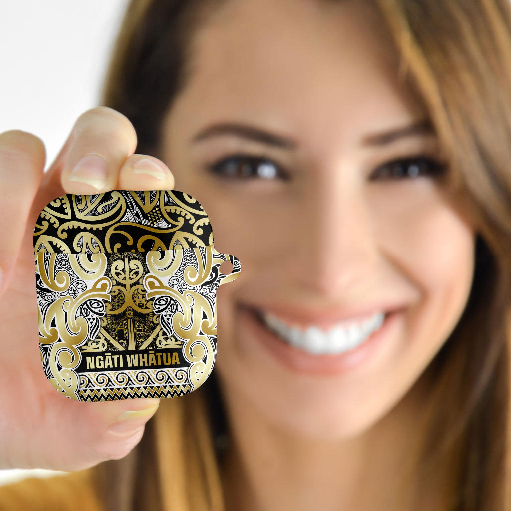 Aotearoa Iwi Ngati Whatua AirPods Case Maori Wharenui House Tribal Pattern