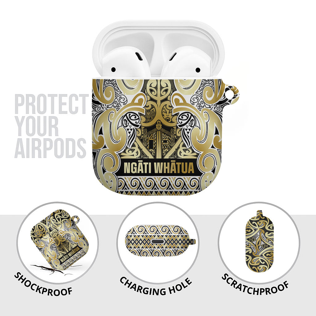 Aotearoa Iwi Ngati Whatua AirPods Case Maori Wharenui House Tribal Pattern