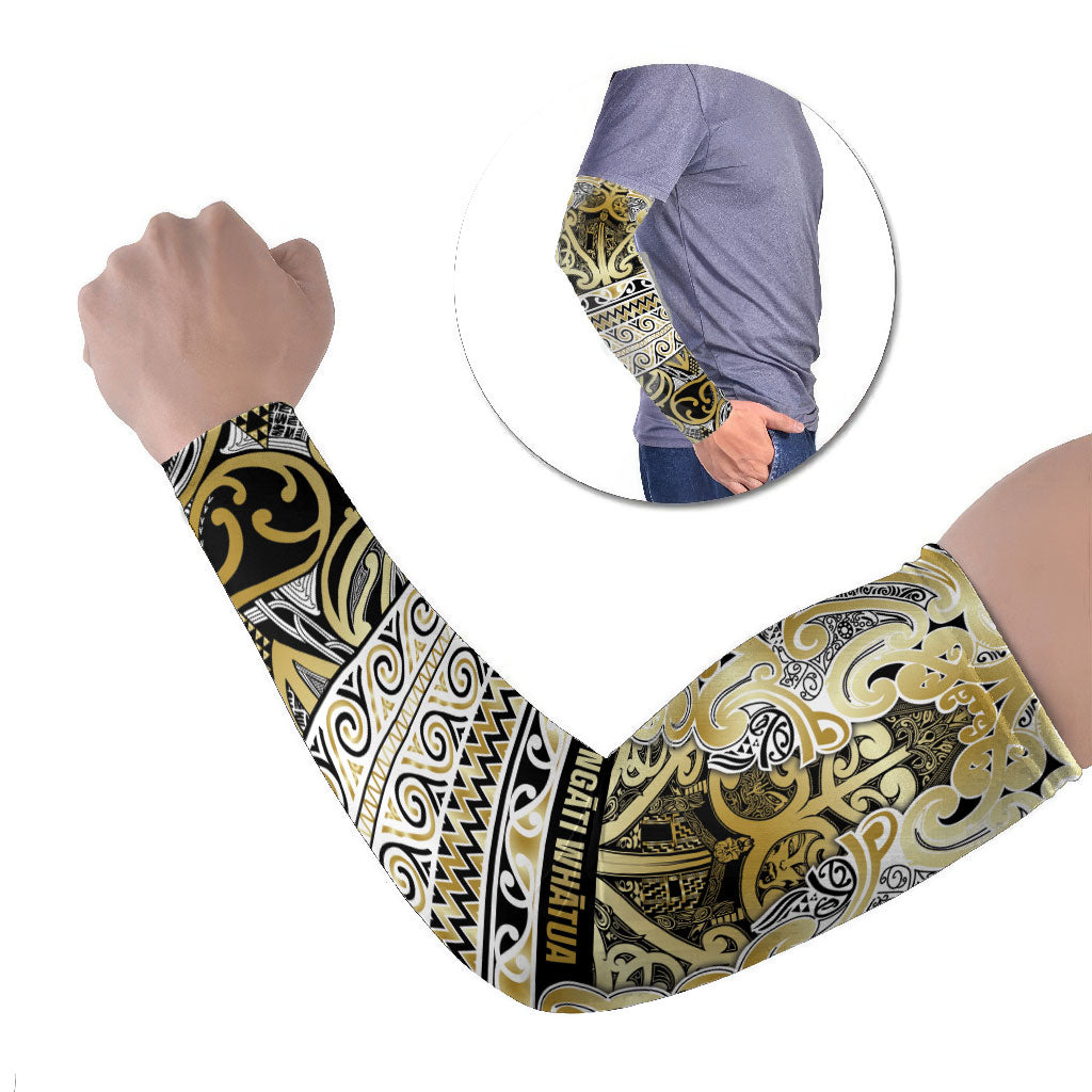 Aotearoa Iwi Ngati Whatua Arm Sleeves Maori Wharenui House Tribal Pattern