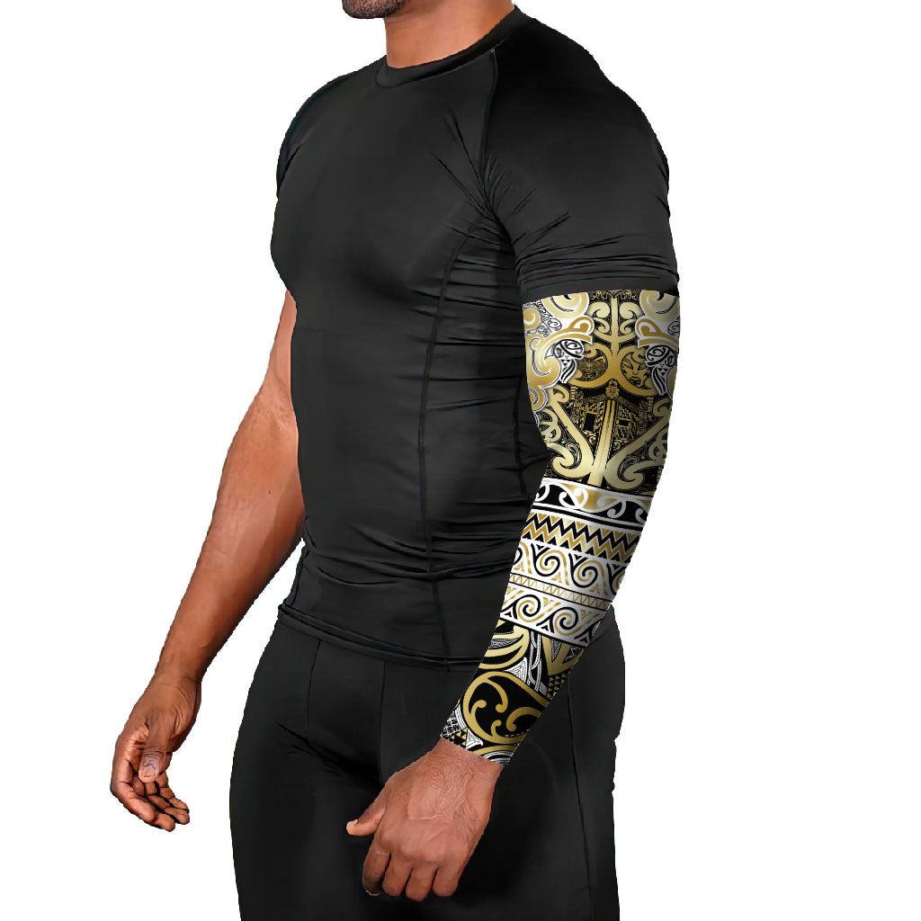 Aotearoa Iwi Ngati Whatua Arm Sleeves Maori Wharenui House Tribal Pattern