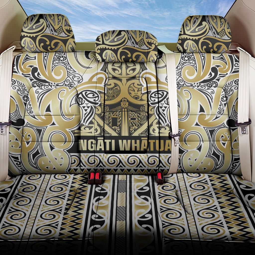 Aotearoa Iwi Ngati Whatua Back Car Seat Cover Maori Wharenui House Tribal Pattern