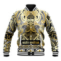 Aotearoa Iwi Ngati Whatua Baseball Jacket Maori Wharenui House Tribal Pattern