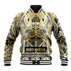Aotearoa Iwi Ngati Whatua Baseball Jacket Maori Wharenui House Tribal Pattern