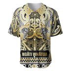 Aotearoa Iwi Ngati Whatua Baseball Jersey Maori Wharenui House Tribal Pattern
