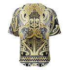 Aotearoa Iwi Ngati Whatua Baseball Jersey Maori Wharenui House Tribal Pattern