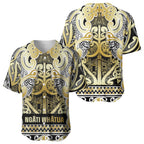 Aotearoa Iwi Ngati Whatua Baseball Jersey Maori Wharenui House Tribal Pattern