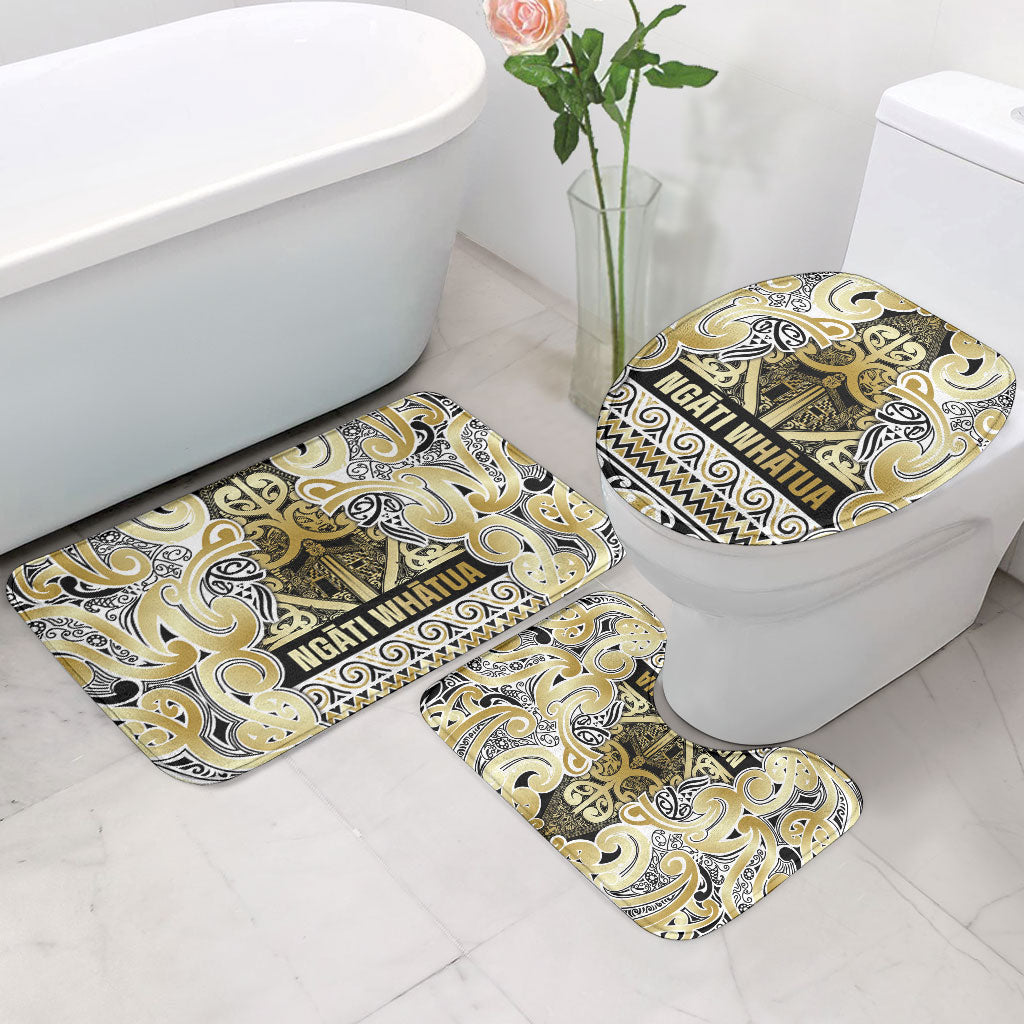 Aotearoa Iwi Ngati Whatua Bathroom Set Maori Wharenui House Tribal Pattern