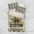 Aotearoa Iwi Ngati Whatua Bedding Set Maori Wharenui House Tribal Pattern