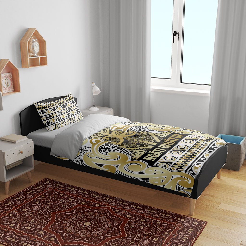 Aotearoa Iwi Ngati Whatua Bedding Set Maori Wharenui House Tribal Pattern