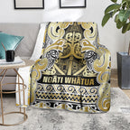 Aotearoa Iwi Ngati Whatua Blanket Maori Wharenui House Tribal Pattern