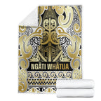 Aotearoa Iwi Ngati Whatua Blanket Maori Wharenui House Tribal Pattern