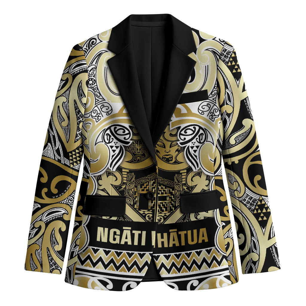 Aotearoa Iwi Ngati Whatua Blazer Maori Wharenui House Tribal Pattern